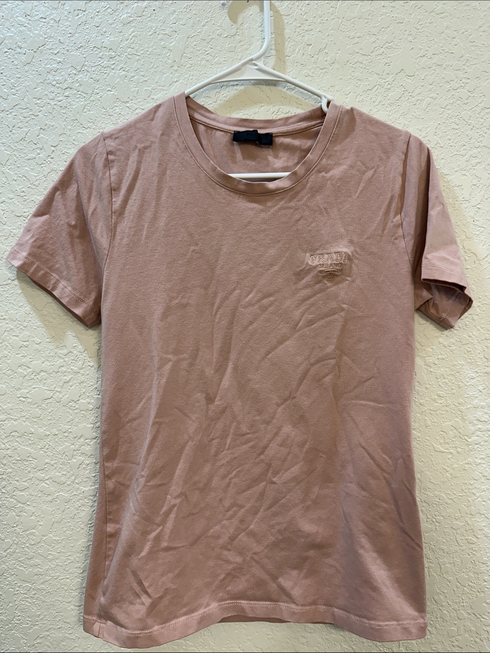 PRADA Rose Crew Neck Tee